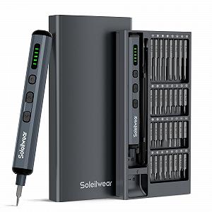 Купити Набір акумуляторних викруток Soleilwear 70 в 1 5 передач крутного моменту з 64 насадками S2 із магнітної сталі - Фото 1 Набір акумуляторних викруток Soleilwear 70 в 1 5 передач крутного моменту з 64 насадками S2 із магнітної сталі - Фото 1