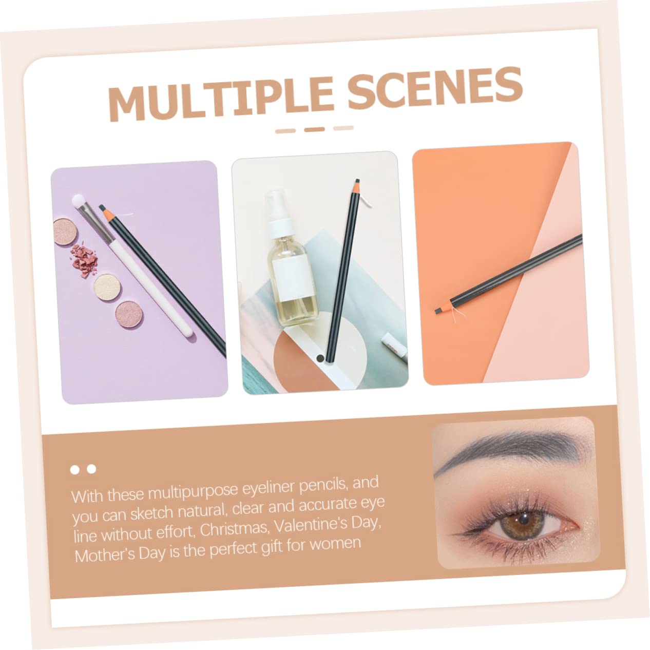 Олівець Beavorty Eyebrow Pencils для Бровей Коричневий Темно-коричневий Водостійкий, фото №4