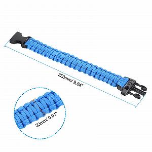 Браслет Paracord PATIKIL Плетений Парашутний Шнур з Пластиковою Пряжкою Синій, Пластик synthetic.ua - Фото 1