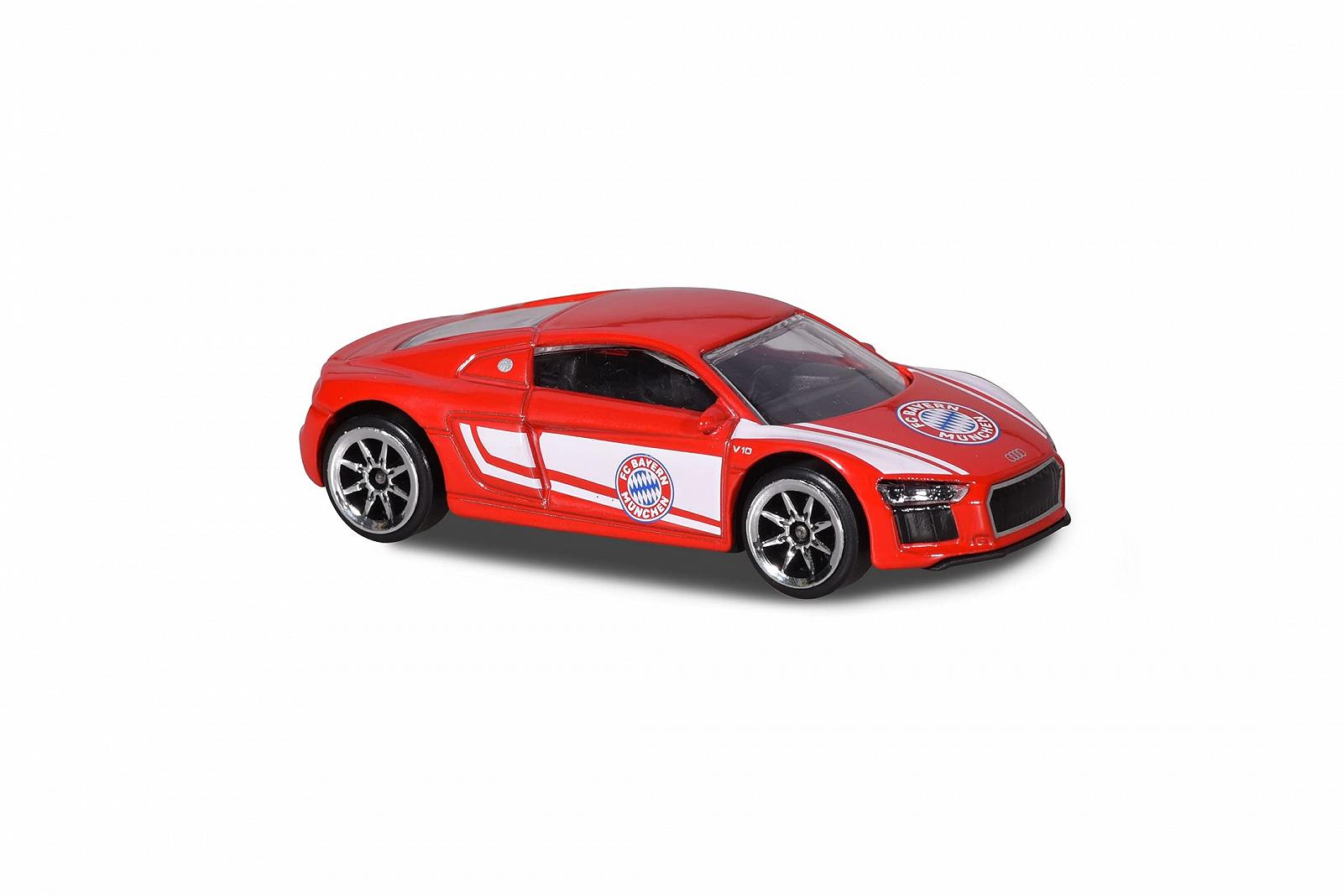 Інше Majorette FC Bayern Munich Металева Іграшкова Машинка з Аркушем Наліпок Audi Предмет для Фанатів Червоний, фото №5