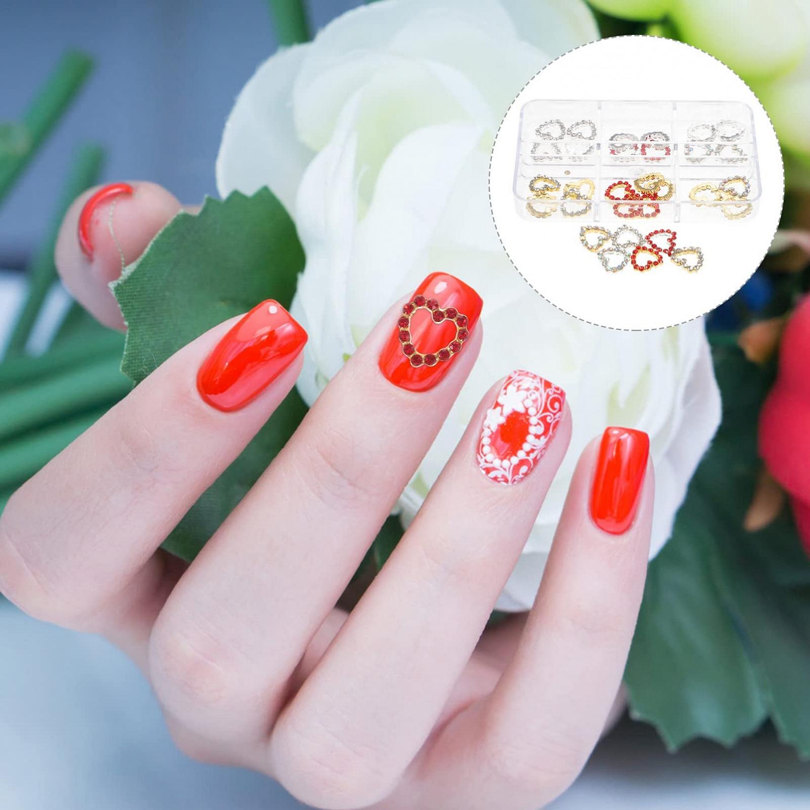 Аксесуари для нігтів LALAFINA 30 шт. , акрилові підвіски для нігтів у формі серця, блискучі, фото №8 Аксесуари для нігтів LALAFINA 30 шт. , акрилові підвіски для нігтів у формі серця, блискучі, фото №8