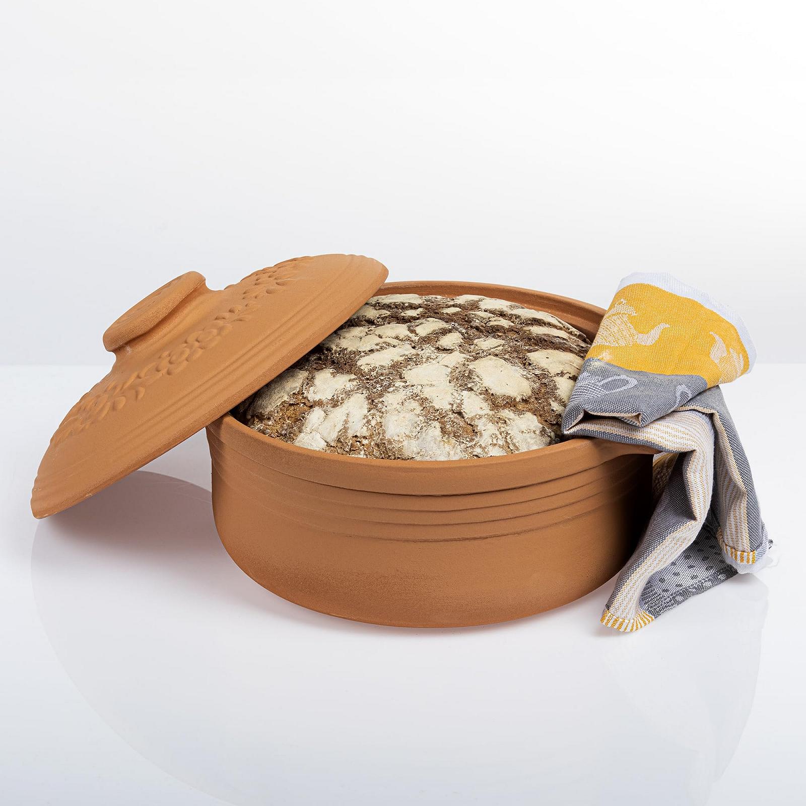 Форма для запекания BROWIN овальная 4 л натуральная глина, фото №5