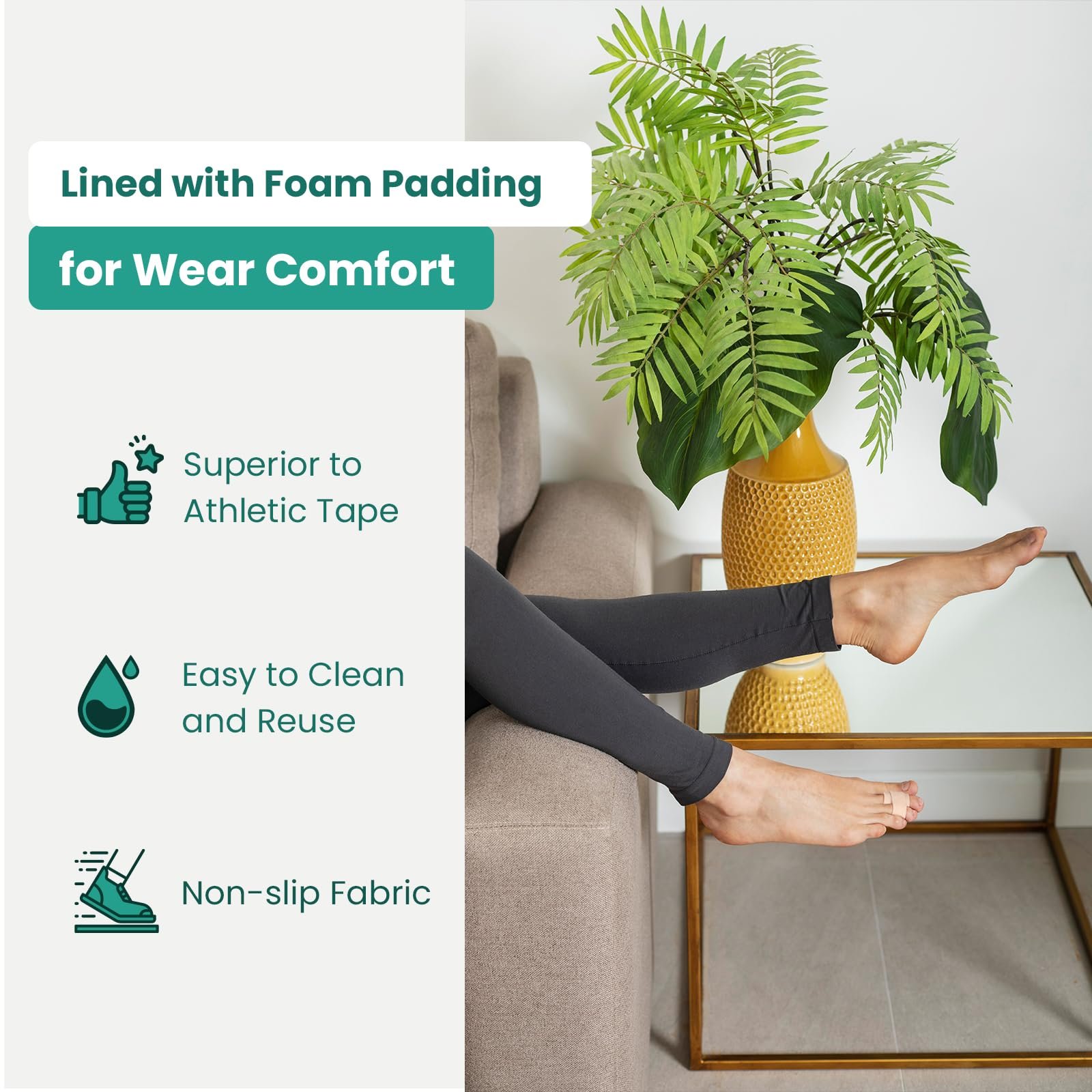 Випрямлячі для молоткоподібних пальців Welnove, бежевий, 16 шт, фото №3 Випрямлячі для молоткоподібних пальців Welnove, бежевий, 16 шт, фото №3