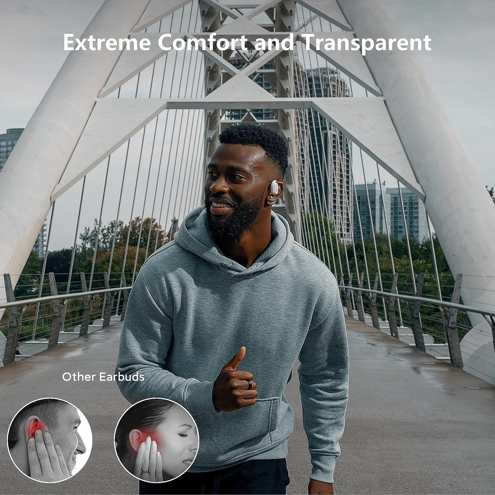 Навушники Oladance OWS2 Open Ear Wireless Bluetooth 5.3 з мультипідключенням 19 годин Білий, фото №6