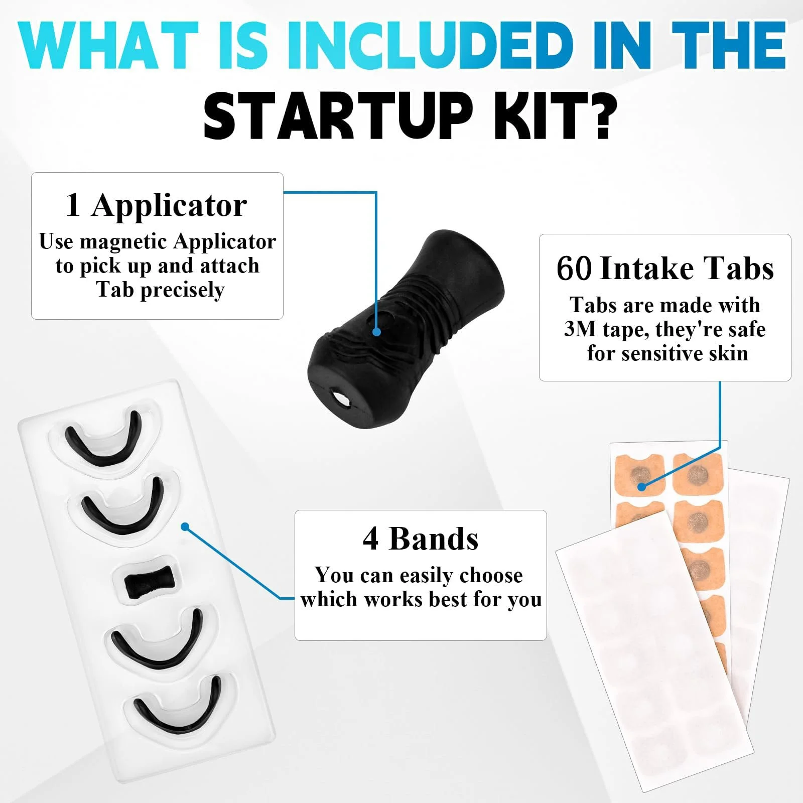 Магнитные носовые пластыри, упаковка 60 шт, полоски от храпа, магнитные дышащие носовые., фото №3