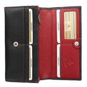 Кошелек Visconti Colorado Collection CD21 Кожаный Черный/Красный - Фото 1