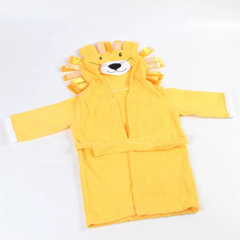 Детский Халат Lovely Svi Банный с Капюшоном Махровый Хлопок L Лев, фото №5