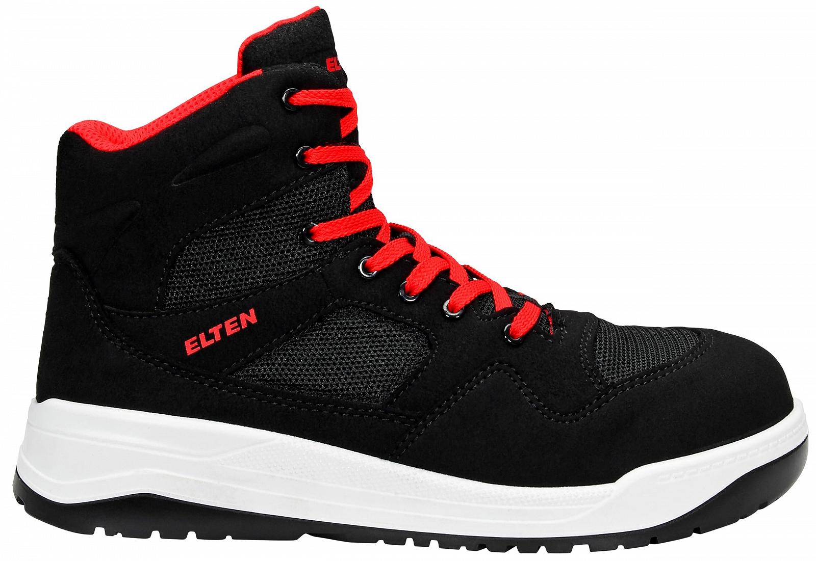 Чоловічі та  захисні кросівки ELTEN Lakers Black Mid ESD S1PS, текстиль, пластиковий підносок, легкі, спортивні, фото №2