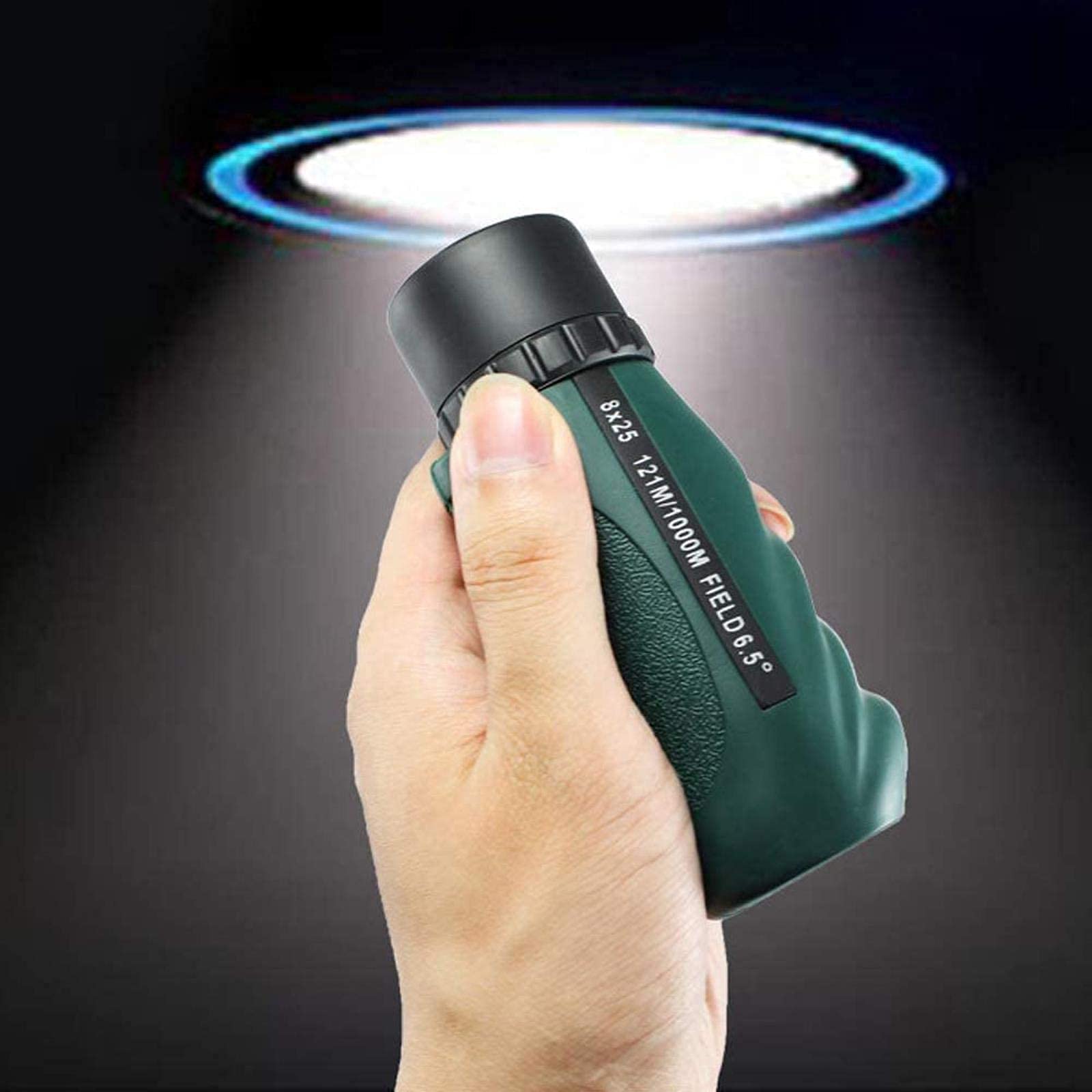 Труба Monocular 8x25 з призмою BAK4 об'єктивом FMC для спостереження за птахами театром концертами компактна, фото №5