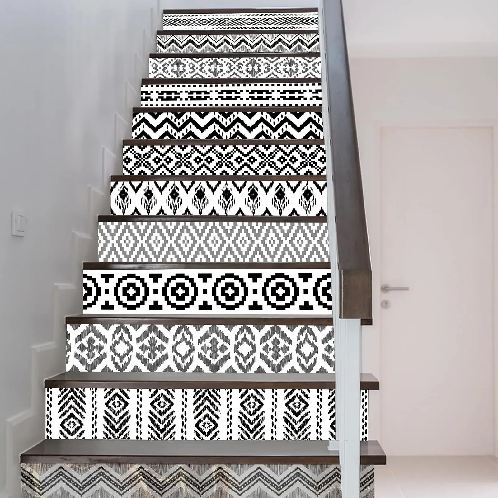 Наклейки для сходів CHDITB Vintage Набір 12 шт 18 x 100 см Самоклеюча, фото №5