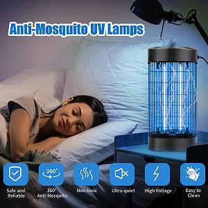 Електричний знищувач комах 18 Вт 3000 В 2 LED UV-Light synthetic.ua - Фото 1