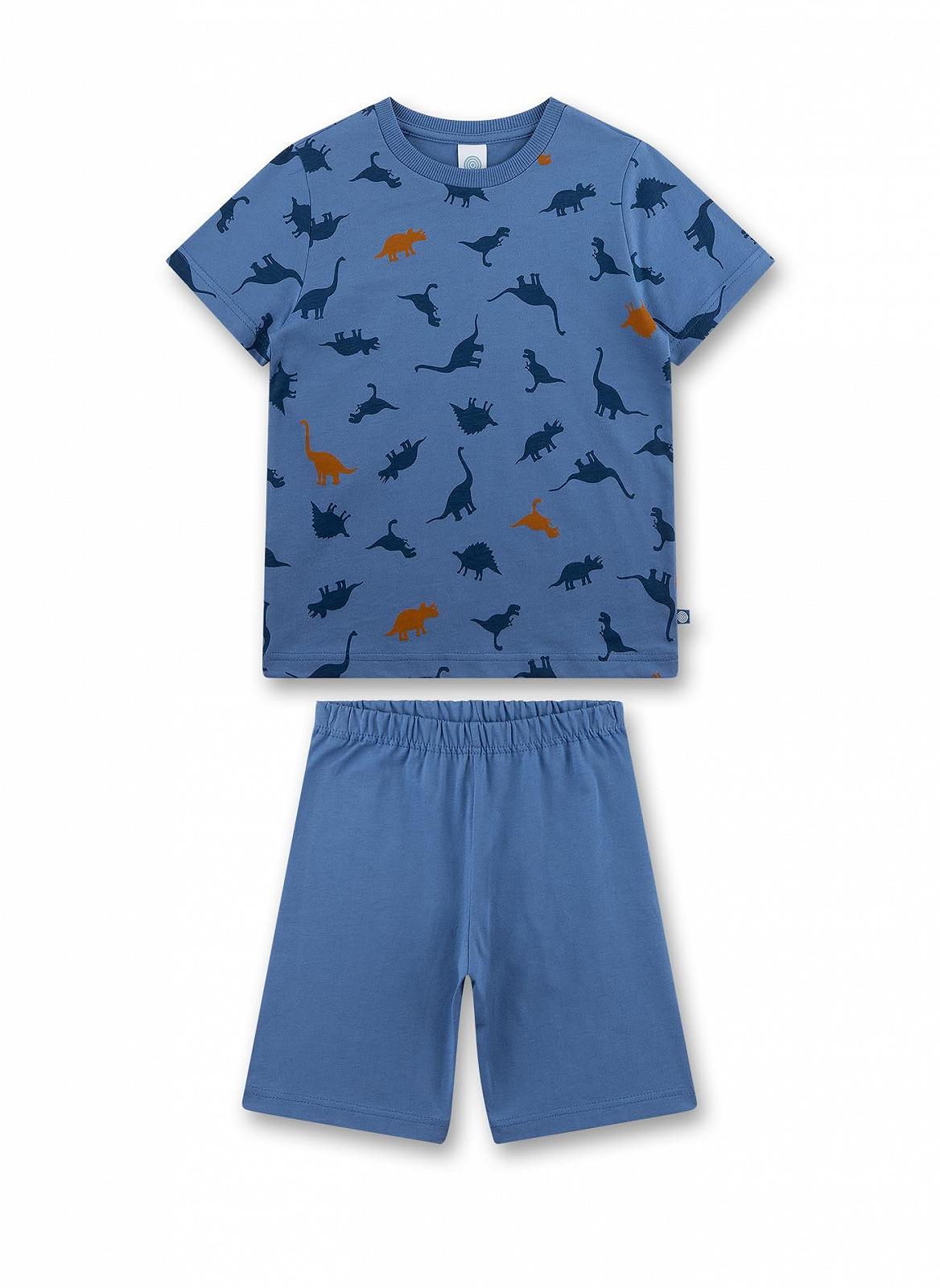 Піжама Sanetta Для хлопчиків Шорти Синій Динозавр, фото №1 Піжама Sanetta Для хлопчиків Шорти Синій Динозавр, фото №1
