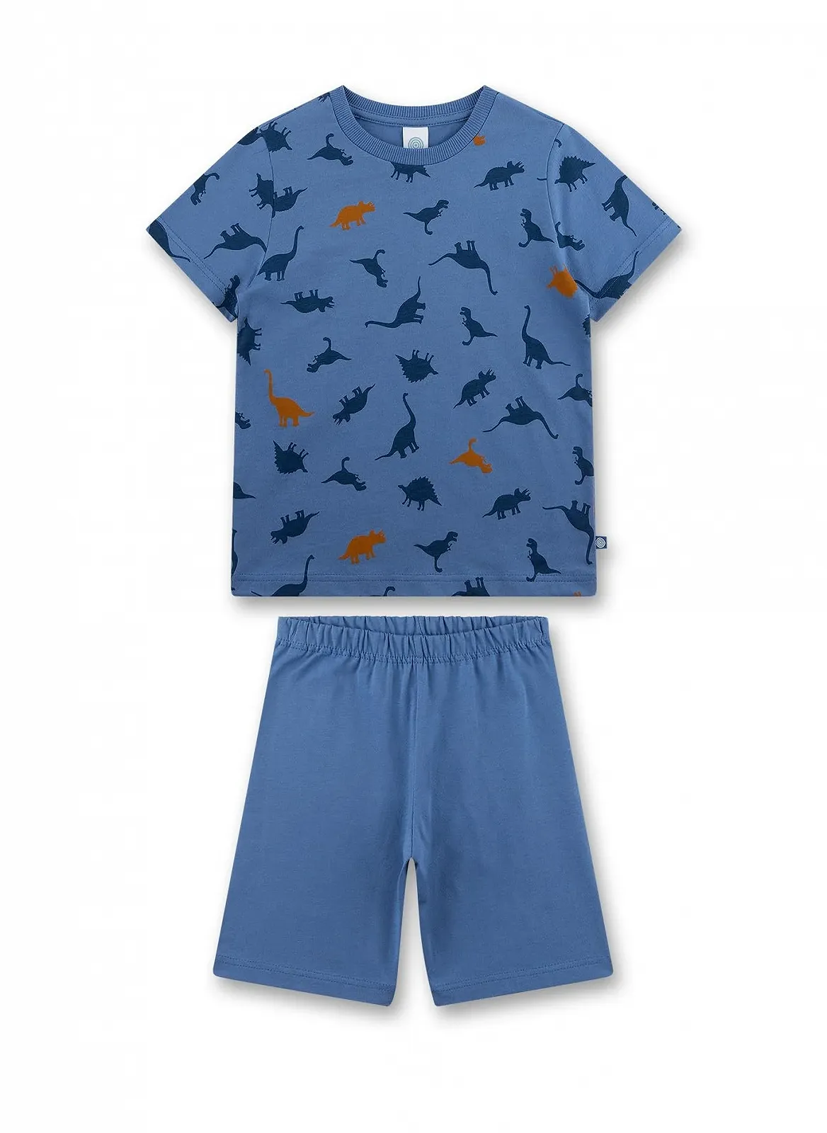 Пижама Sanetta Для мальчиков Шорты Синий Динозавр, фото №1 Пижама Sanetta Для мальчиков Шорты Синий Динозавр, фото №1