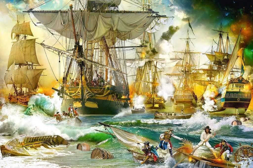 Пазл Ravensburger 13969 Battle on the High Seas 5000 элементов, фото №2