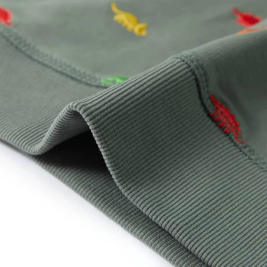 Толстовка дитяча з блискавкою vidaXL, хакі, фото №2