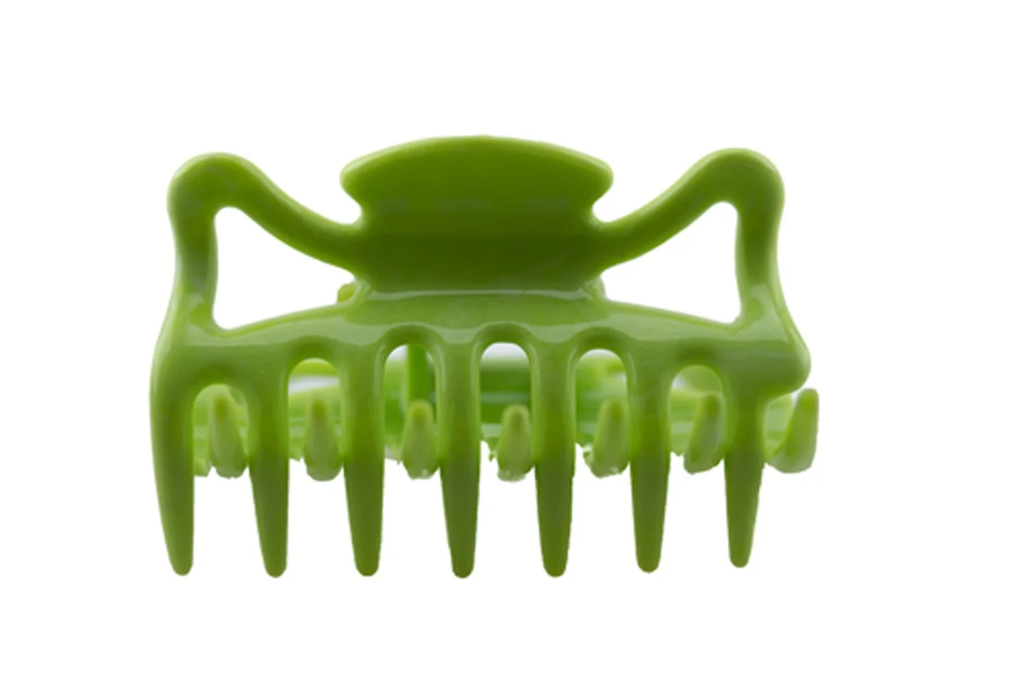 Заколка для волосся WeLoveBeads 6 см, яблучно-зелений, 2 шт, фото №1