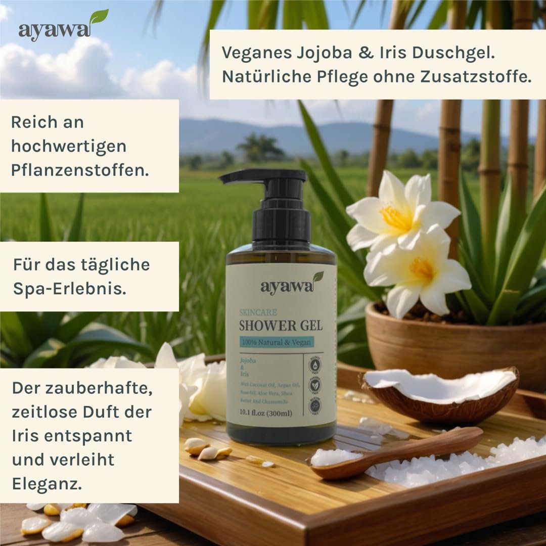 Гель для душу ayawa Jojoba & Iris Natural, фото №2