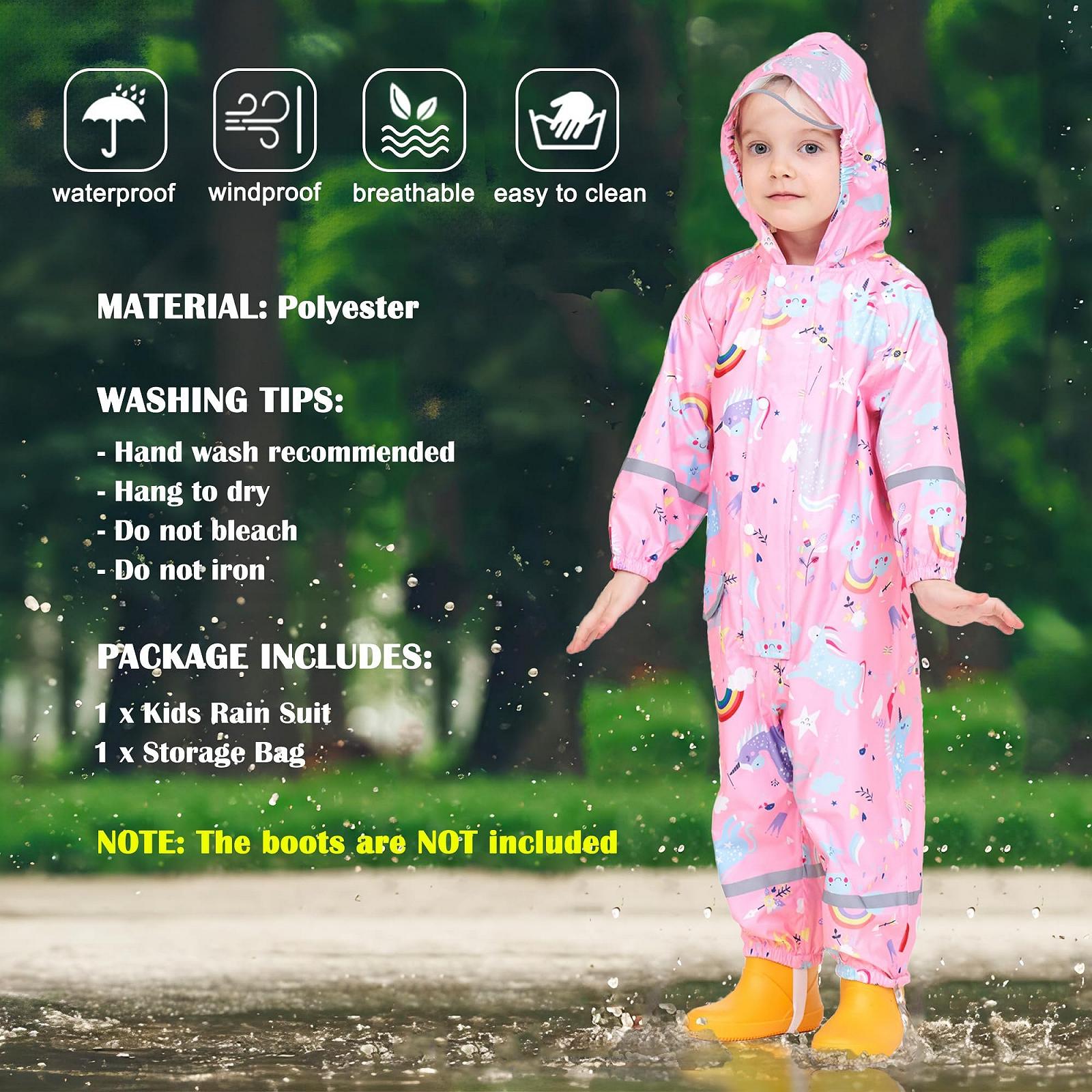 Дитячий дощовий костюм Fewlby - дощовий комбінезон, фото №3