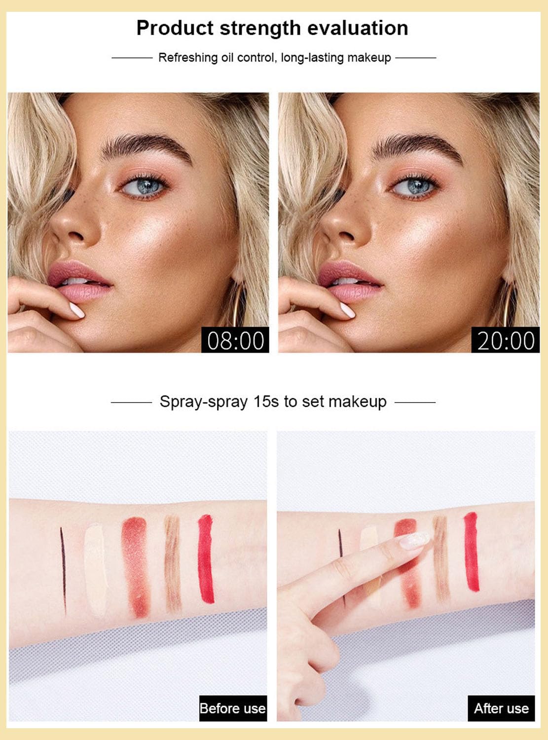 Фиксирующий спрей легкий долгосрочный увлажняющий для сияющего макияжа 4 унции, фото №6 Фиксирующий спрей легкий долгосрочный увлажняющий для сияющего макияжа 4 унции, фото №6