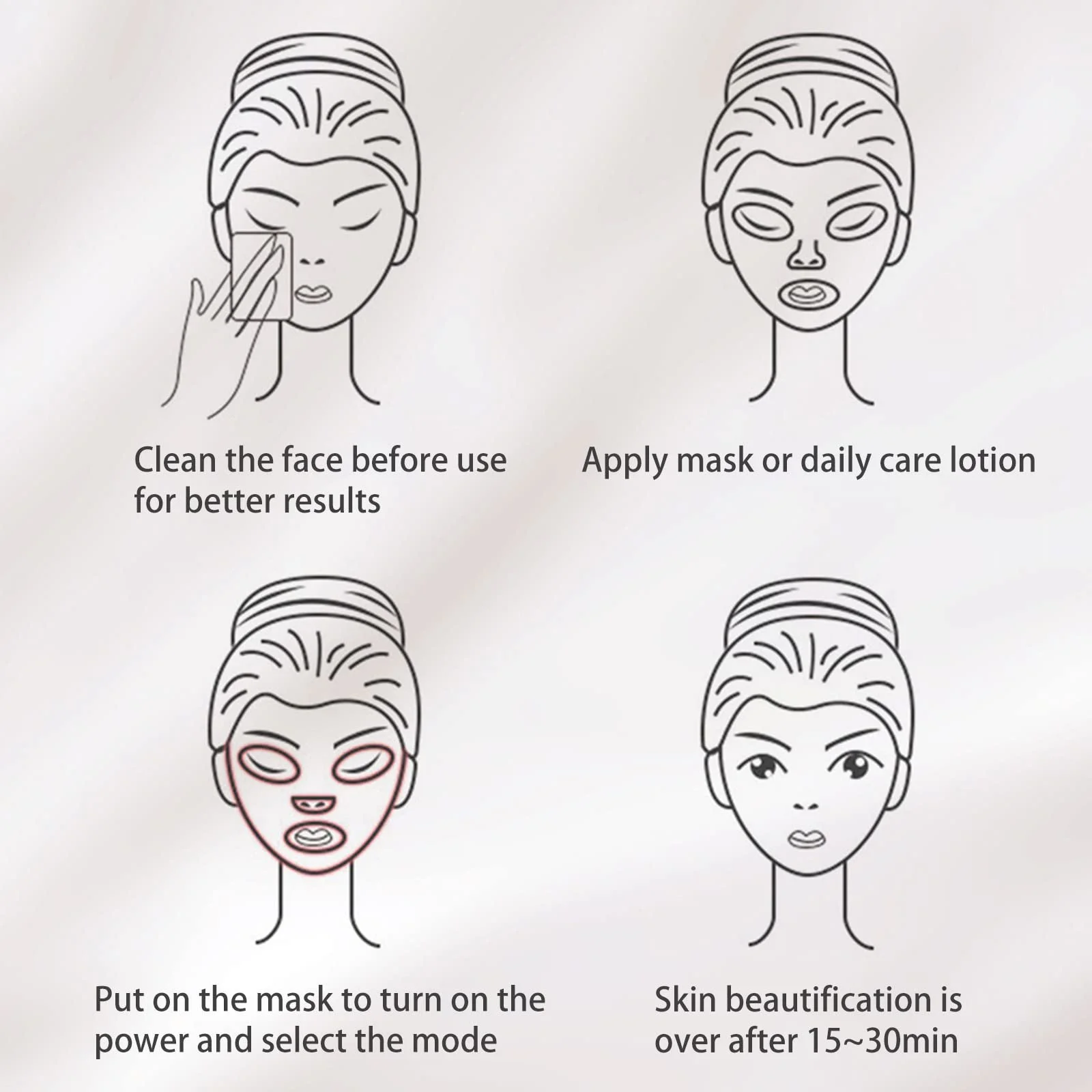 Маска для світлової терапії 7 кольорів GHIBFBT, фото №4 Маска для світлової терапії 7 кольорів GHIBFBT, фото №4