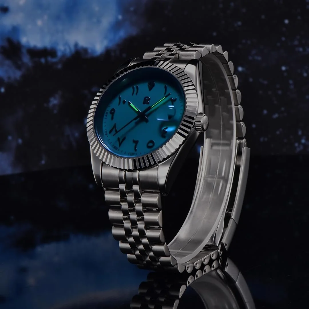 Часы LACZ DENTON RT128 Мужские Автоматические Механические Стальной Браслет Модные Часы для Мужчин 50М Водонепроницаемый Rollstimi, фото №4