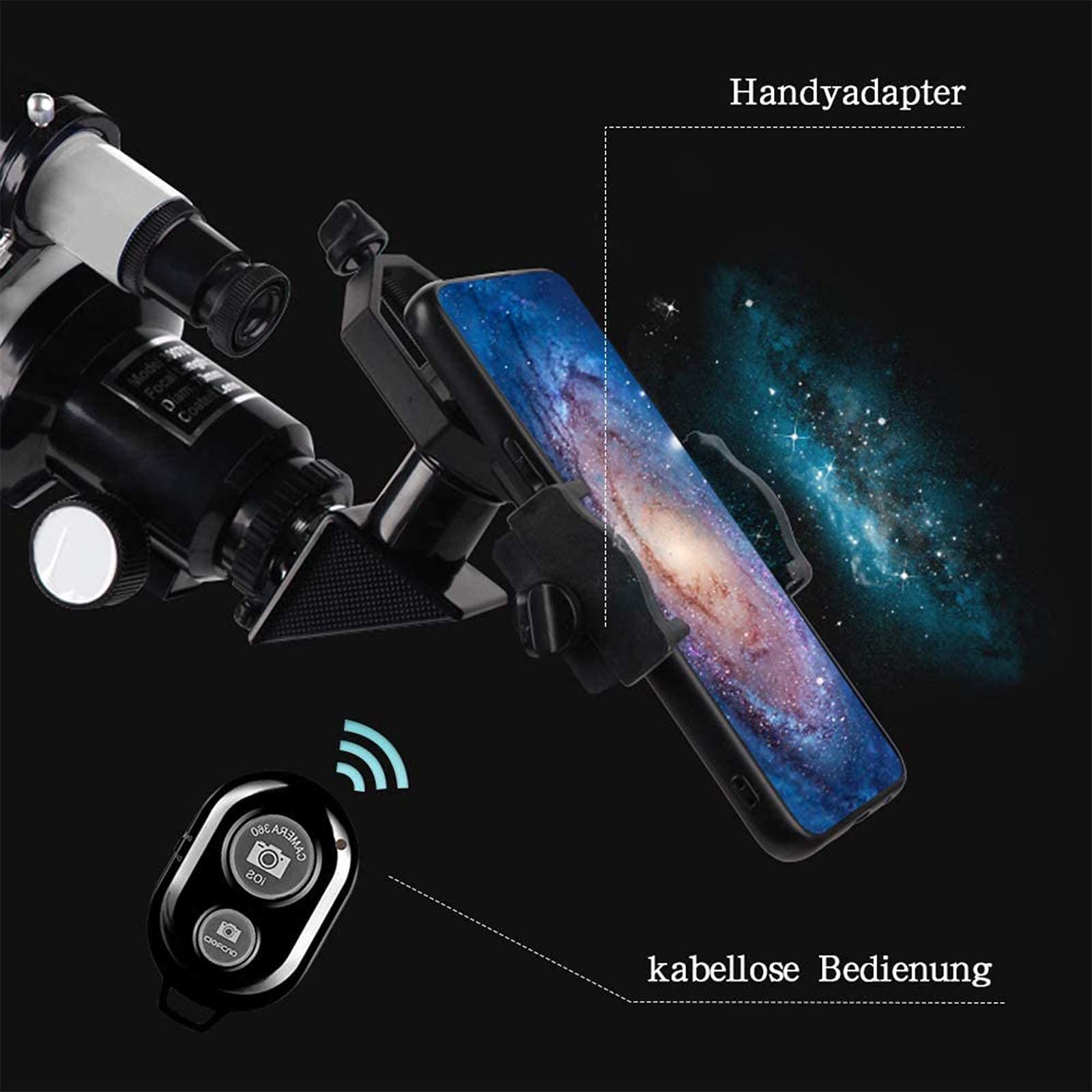 Телескоп ADITAM Telescope 300mm HD Spotting Scope з Bluetooth і Finder Scope, фото №2