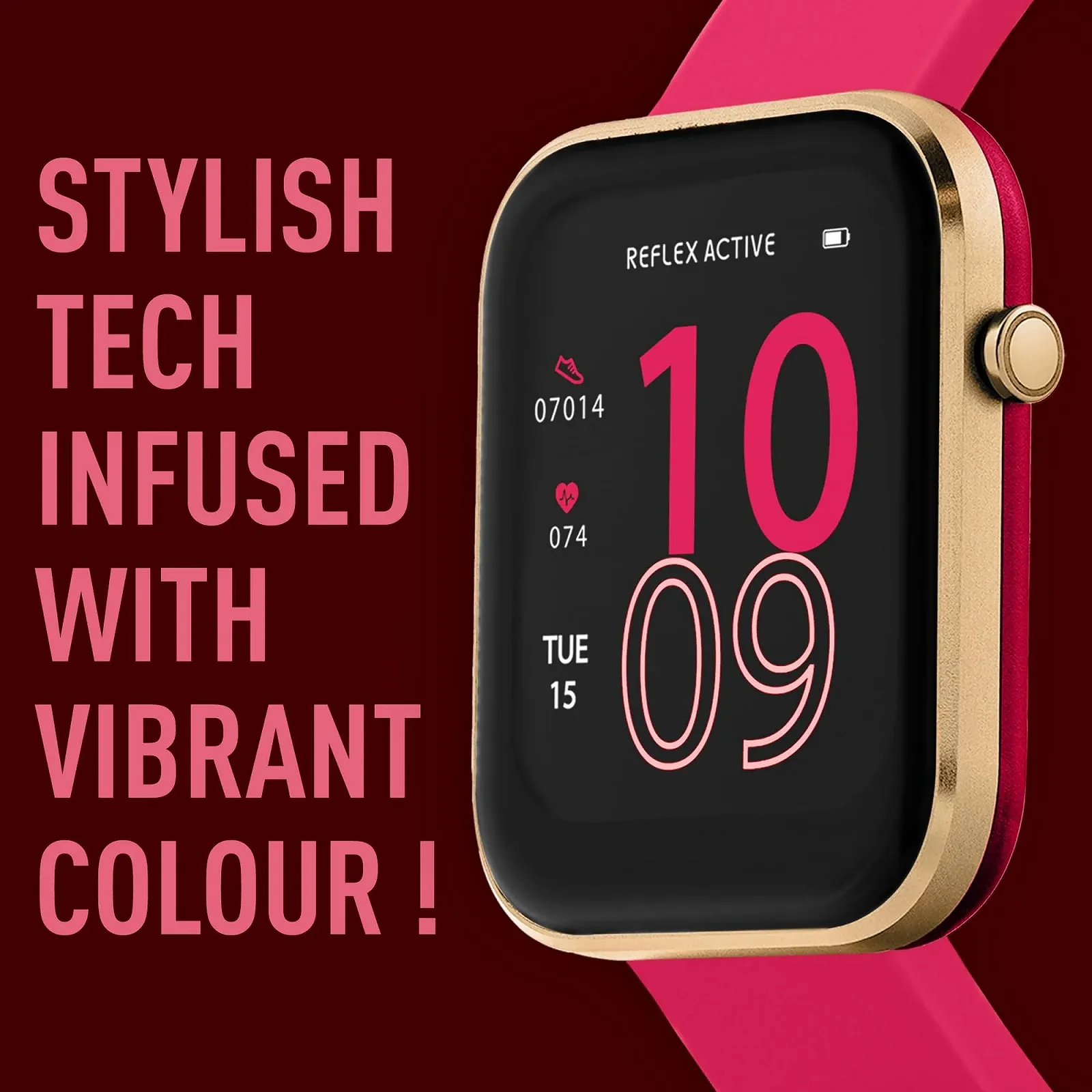 Умные часы Reflex Active RA12-2152, Розовое Золото, фото №2