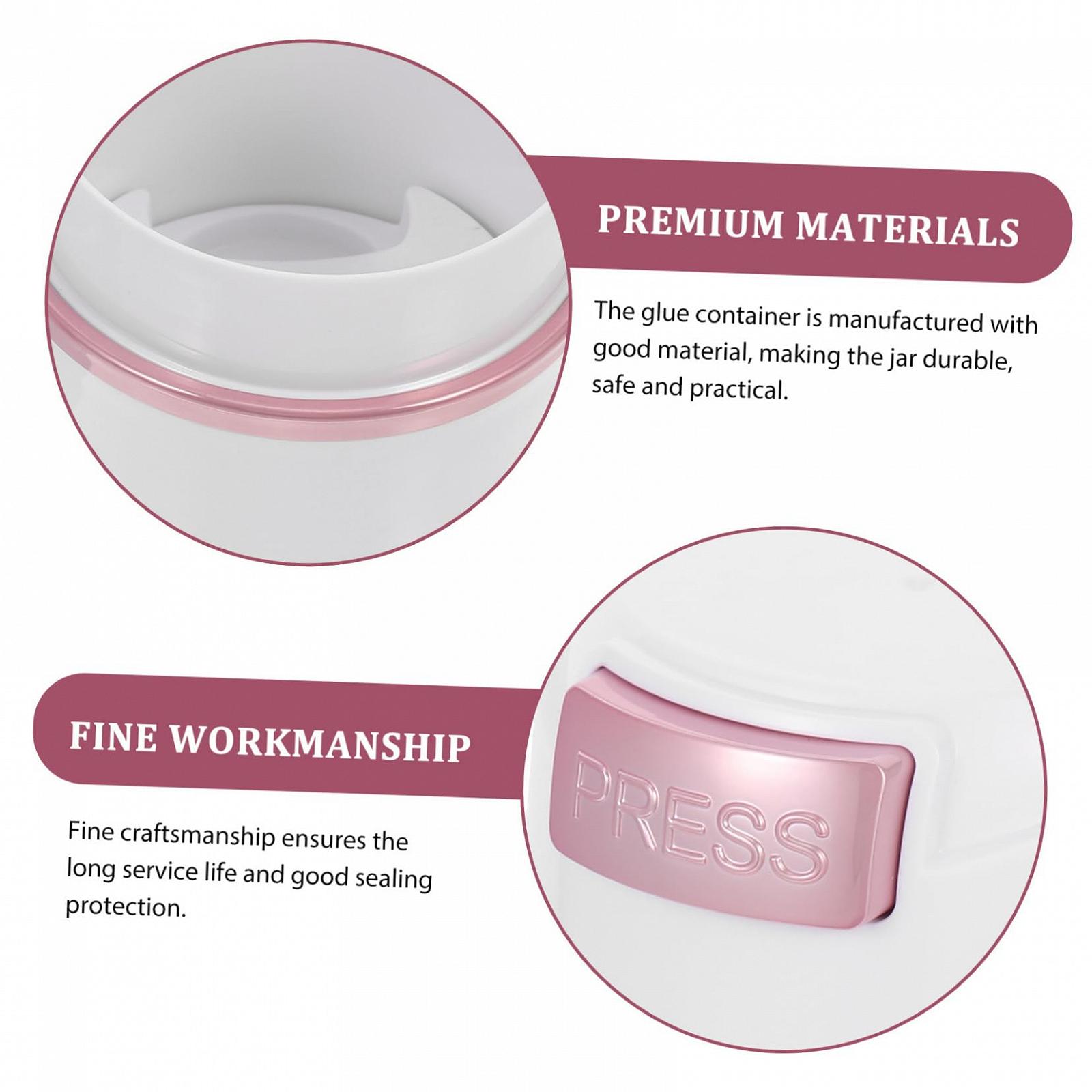 Набор Angoily 2 контейнера для клея для ресниц банка для хранения стекла, фото №4 Набор Angoily 2 контейнера для клея для ресниц банка для хранения стекла, фото №4