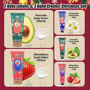 Набор кремов для рук и лосьонов для тела Travel Pack 5 шт. Ароматизированный увлажняющий крем для сухих рук и тела Клубника, Авокадо, Ромашка synthetic.ua - Фото 1