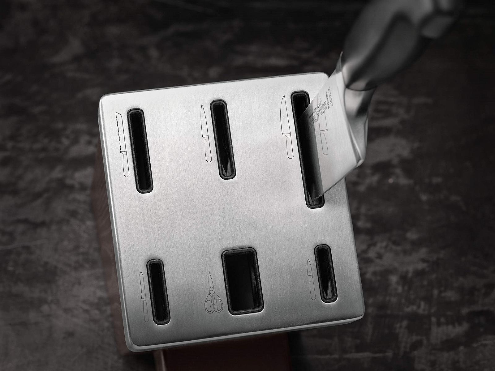 Набір ножів ZWILLING Four Star, 7 предметів і набір ножів Twin Grip, кухонний ніж, 6 предметів, довжина леза: 12 см, нержавіюча сталь Special Steel/пластикова ручка, чорний, фото №4