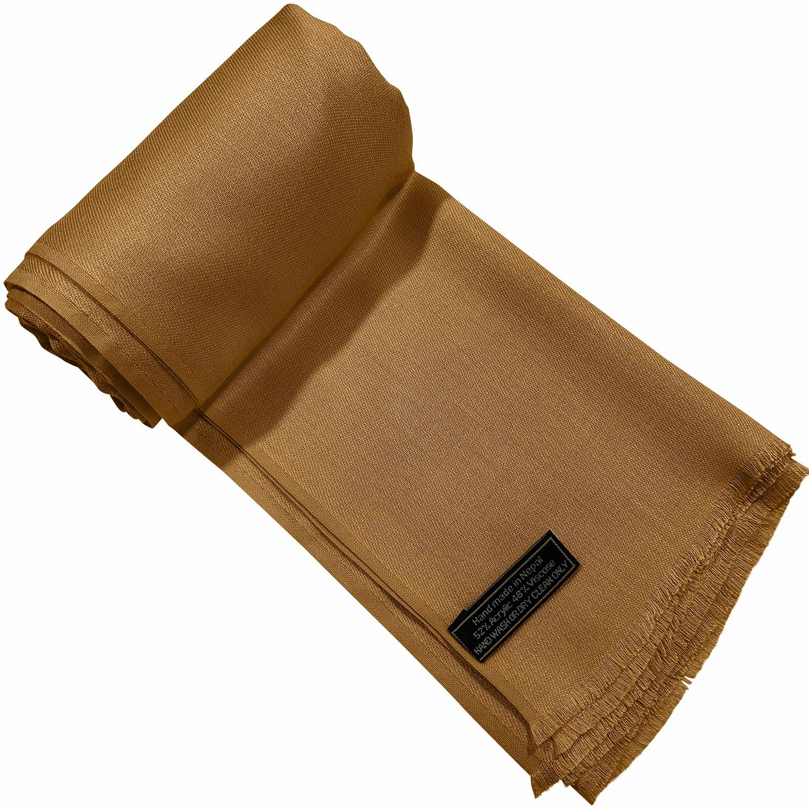 Пашмина CJ Apparel Однотонный Женский Непальский Шарф, фото №6