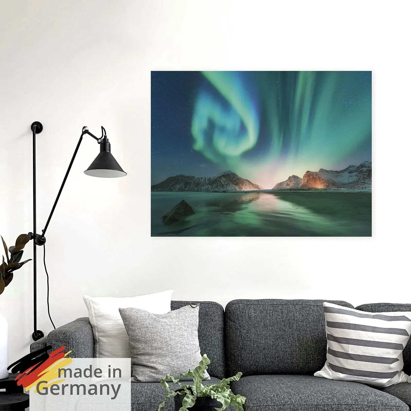 Наклейка на стіну ARTland T9SZ Landscape Pictures Polar Light 40 x 30 см, фото №5
