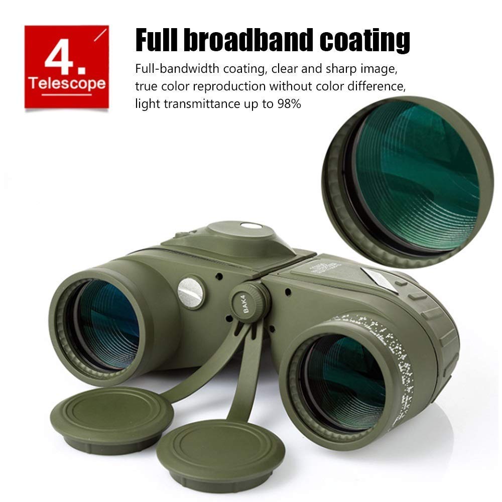 Бінокль QHYTL 10x50 Водонепроникний Анти-Фог FMC-Широкосмуговий HD, фото №4