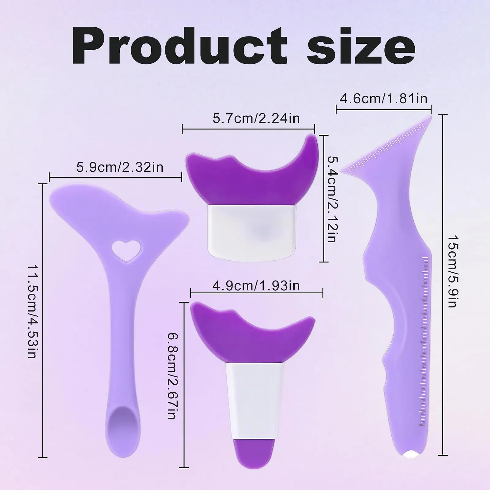 Набір Eyeliner Stencils Aid Tool Set Multifunctional, фото №5