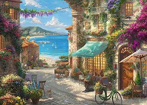 Пазл Schmidt Spiele Puzzle Games 59624 'Cafe on the Italian Riviera' Thomas Kinkade 1000 деталей Разноцветный - Фото 1