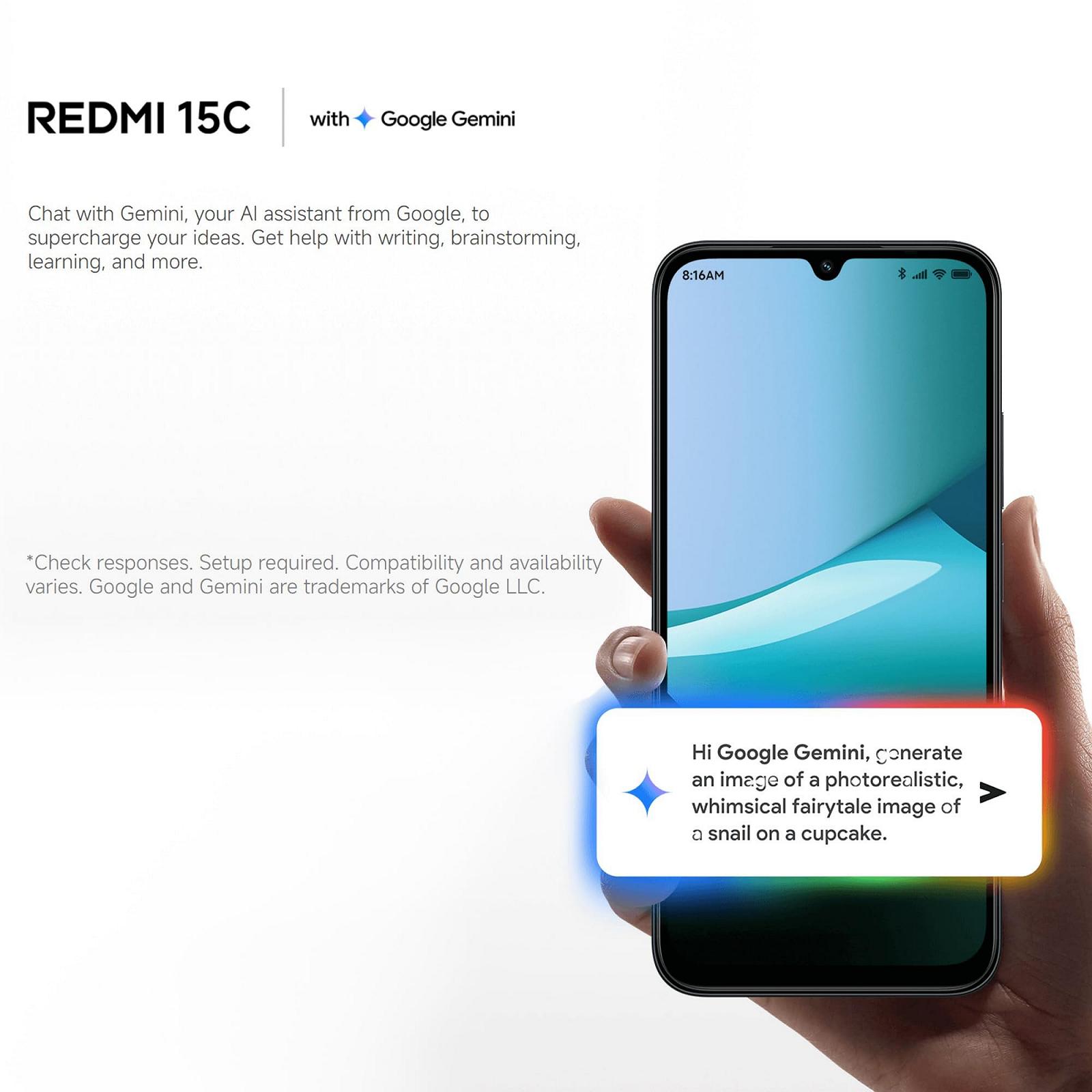 Смартфон Xiaomi Redmi 15C 4/256GB 6.9 дюйма 120Hz 50MP 6000mAh Blue Moonlight, фото №9