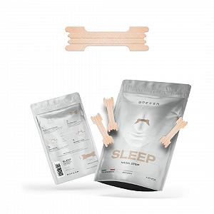 Носові пластирі для сну Brezza Sleep 30 шт, тілесний колір для покращення сну миттєве полегшення від закладеного носа - Фото 1
