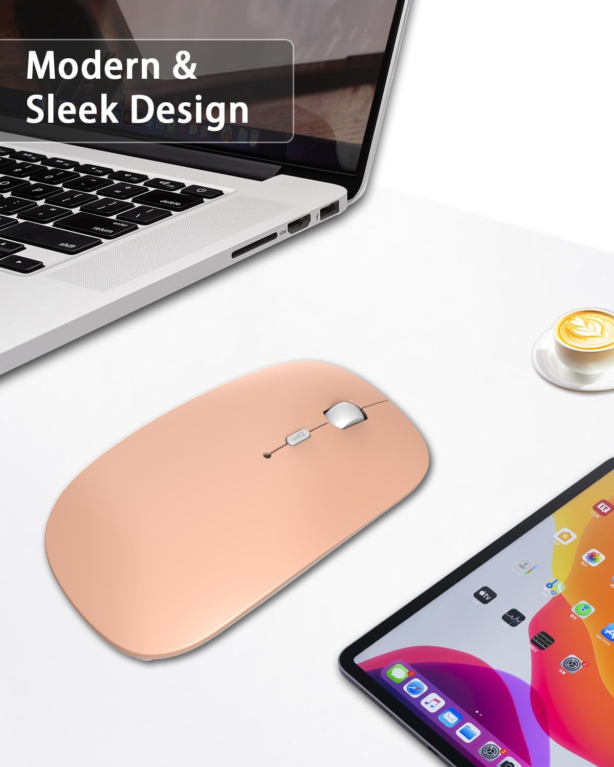 Мышь ANEWISH Bluetooth, оранжевый, фото №4