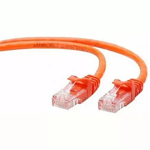 Патч-корд UTP Cablexpert (PP12-0.25M/O) литой 50u amp quot штекер с защелкой 0.25 м оранжевый - Фото 1