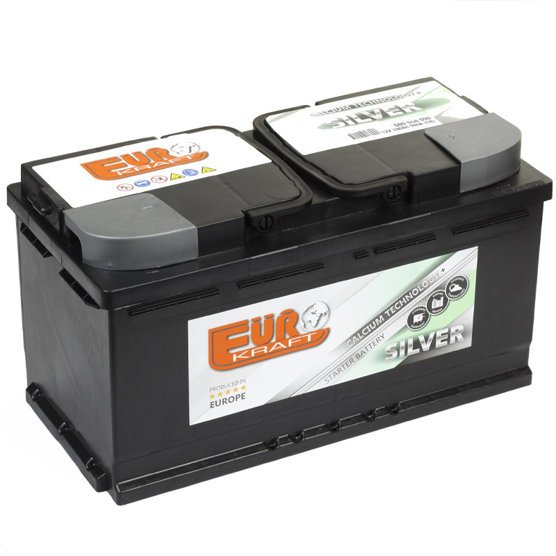 Аккумулятор стартерный 100Ah 6СТ-100 EUROKRAFT SILVER EN900A 353x175x190 з-д MONBAT Болгария 600 82 04, фото №1 Аккумулятор стартерный 100Ah 6СТ-100 EUROKRAFT SILVER EN900A 353x175x190 з-д MONBAT Болгария 600 82 04, фото №1
