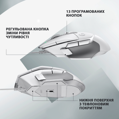 Мышка Logitech G502 X USB White (910-006146), фото №5