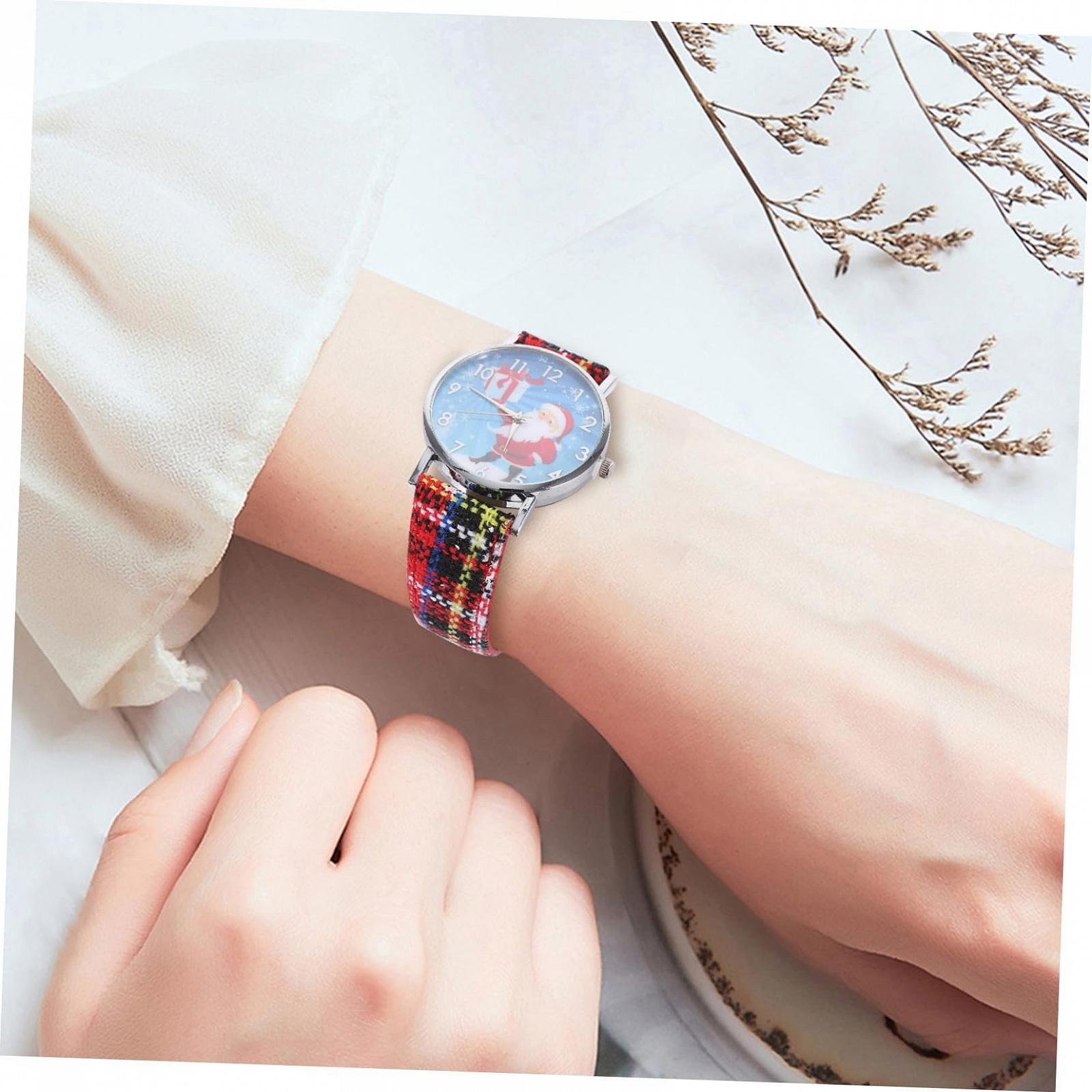 Годинник WRITWAA Різдвяний Санта Клаус Червоний Дзеркальний Матеріал Звичайне Скляне Дзеркало, фото №7 Годинник WRITWAA Різдвяний Санта Клаус Червоний Дзеркальний Матеріал Звичайне Скляне Дзеркало, фото №7