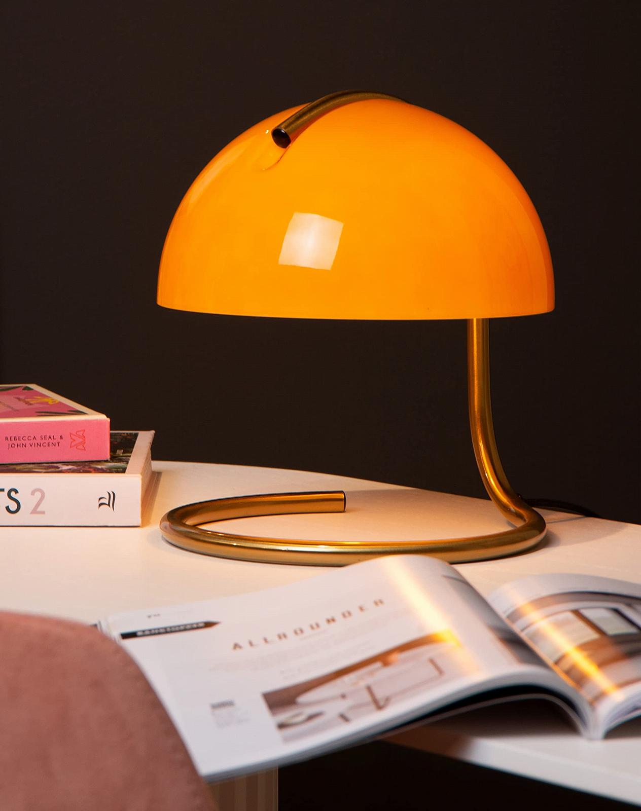 Настільна лампа LUCIDE Cato Діаметр 23.5 см 1 x E27 Помаранчевий, фото №4