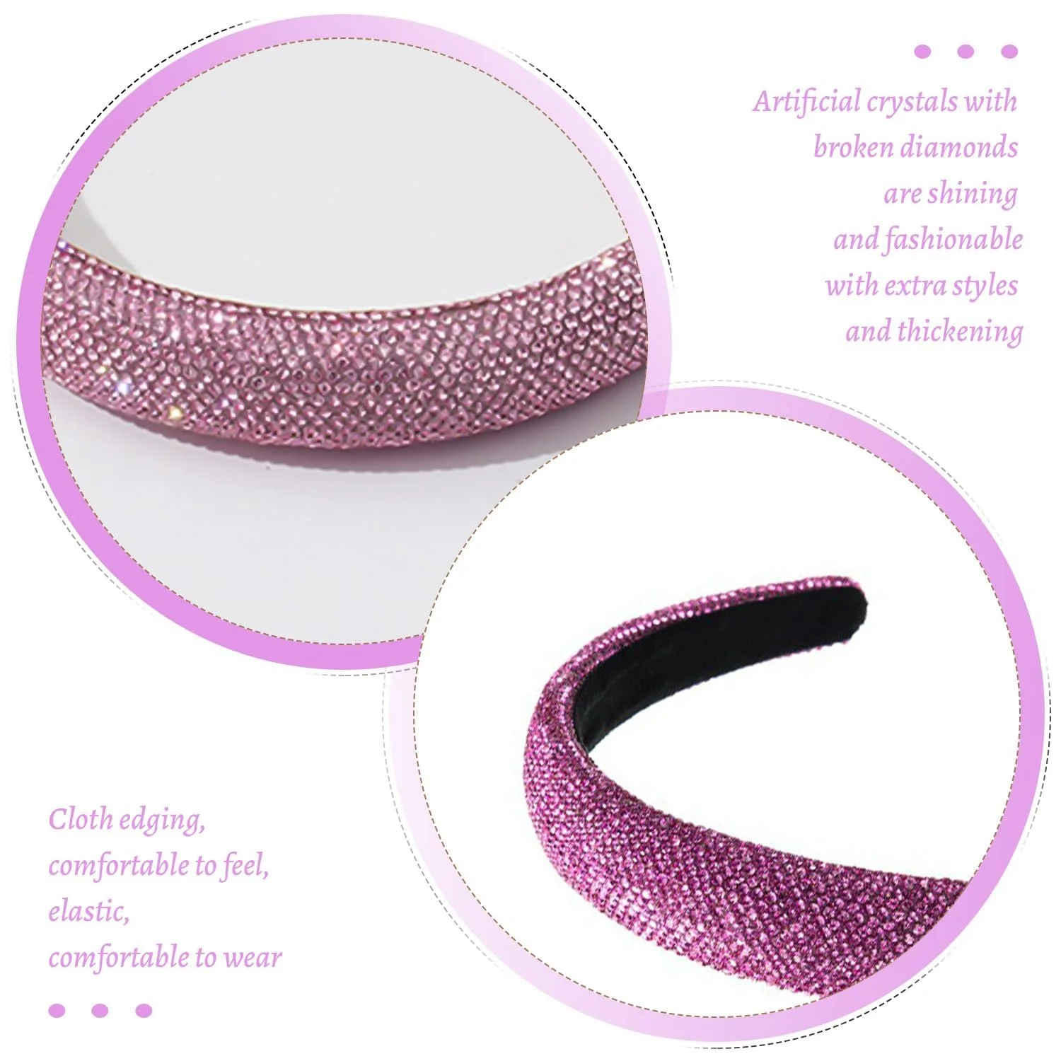 Обруч зі стразами, 2 шт, Аксесуари для волосся, фото №3