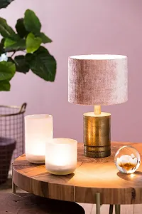 Настільна лампа Dirk Davids Leuchten кругла бронза E27 25 см - Фото 1