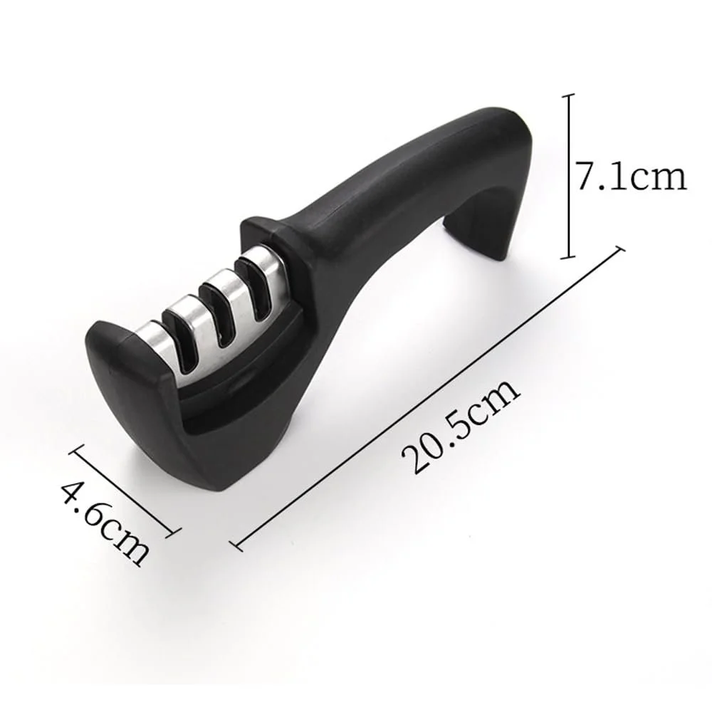 Точилка для ножей ручная 3-ступенчатая с эргономичной ручкой, фото №7 Точилка для ножей ручная 3-ступенчатая с эргономичной ручкой, фото №7