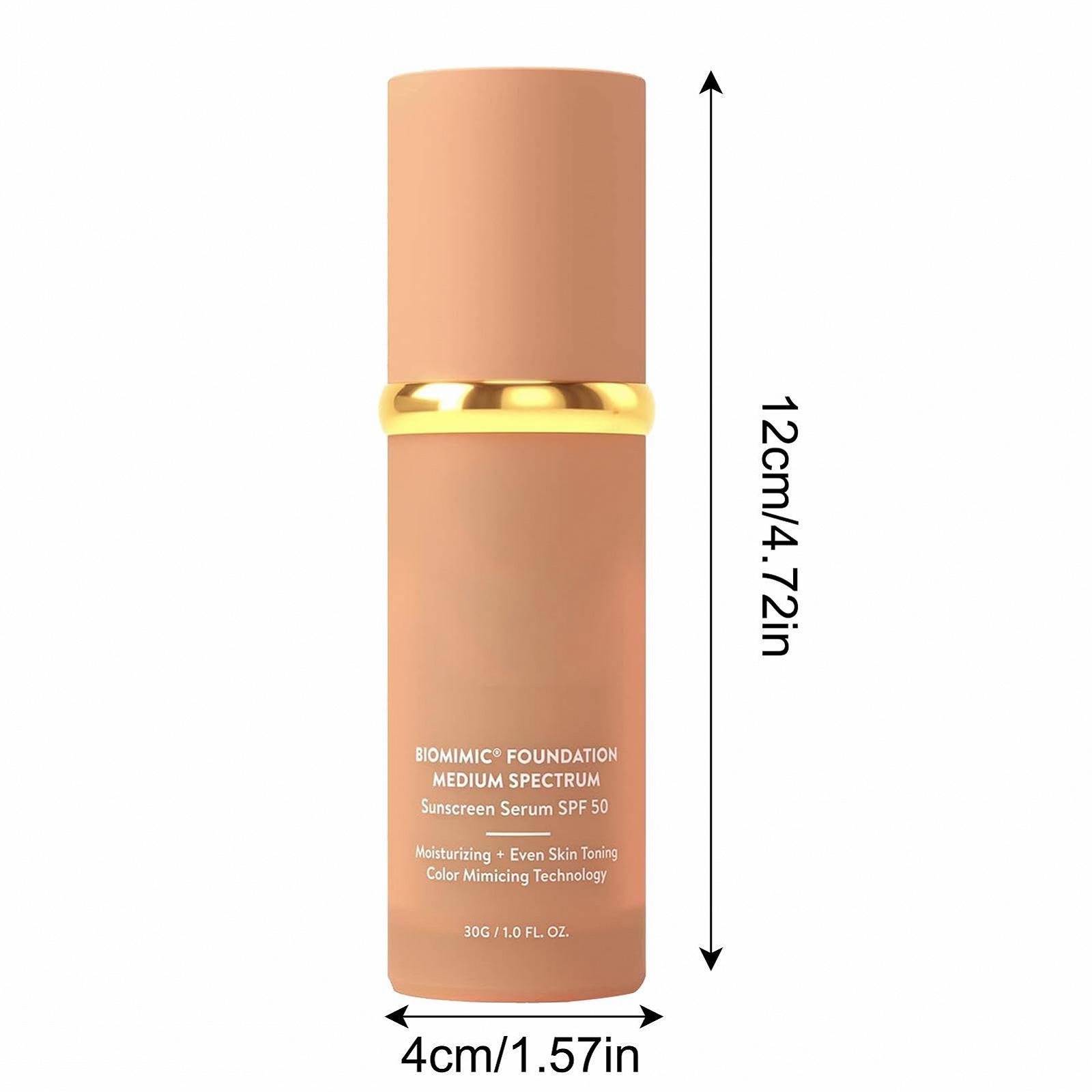 Крем Biomimic Foundation 4 в 1 Колір-змінюючий Середній Довготривалий Водостійкий Зволожуючий Живильний, фото №2