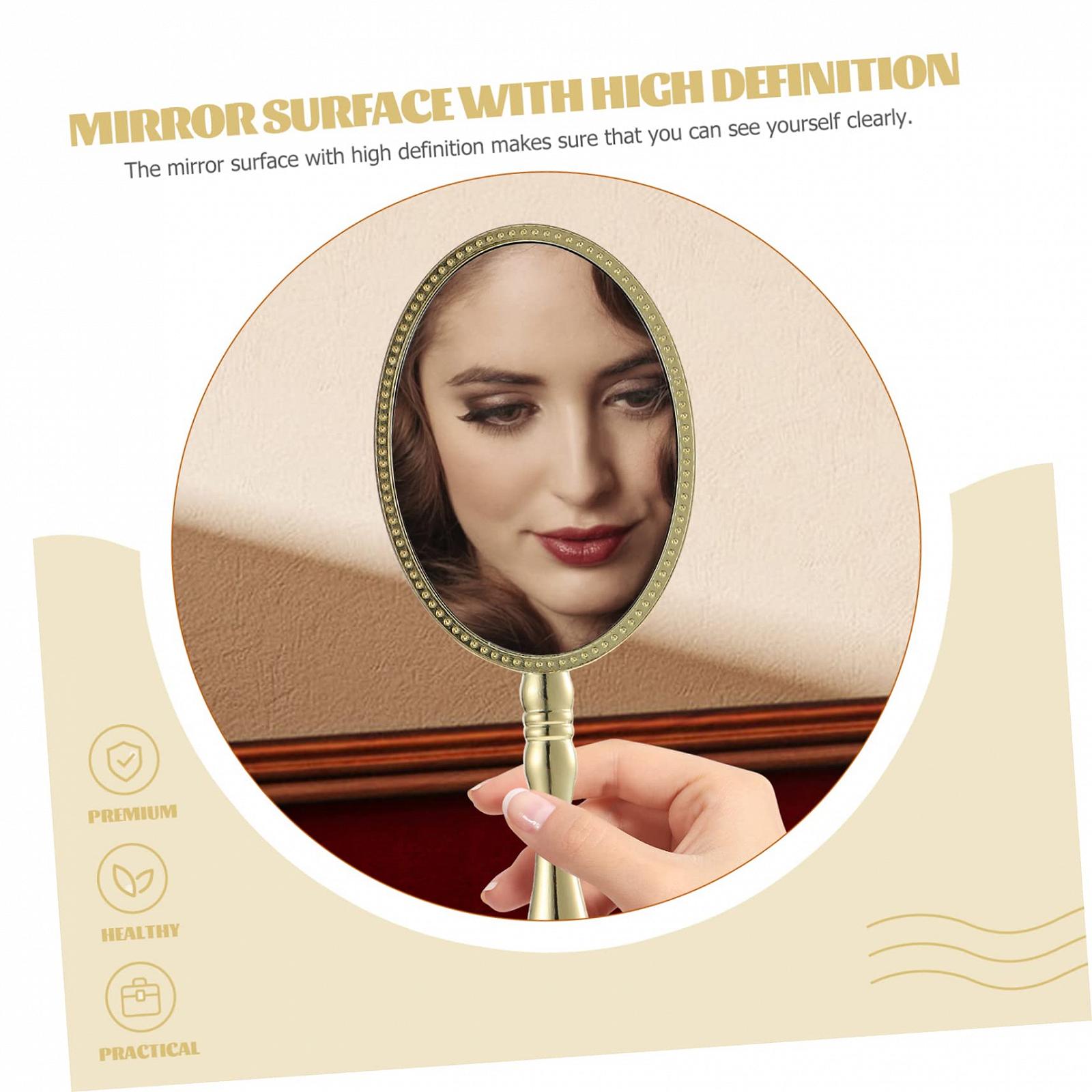 Дзеркало Angoily Portable Oval Mirror Vintage Zinc Alloy, фото №6 Дзеркало Angoily Portable Oval Mirror Vintage Zinc Alloy, фото №6