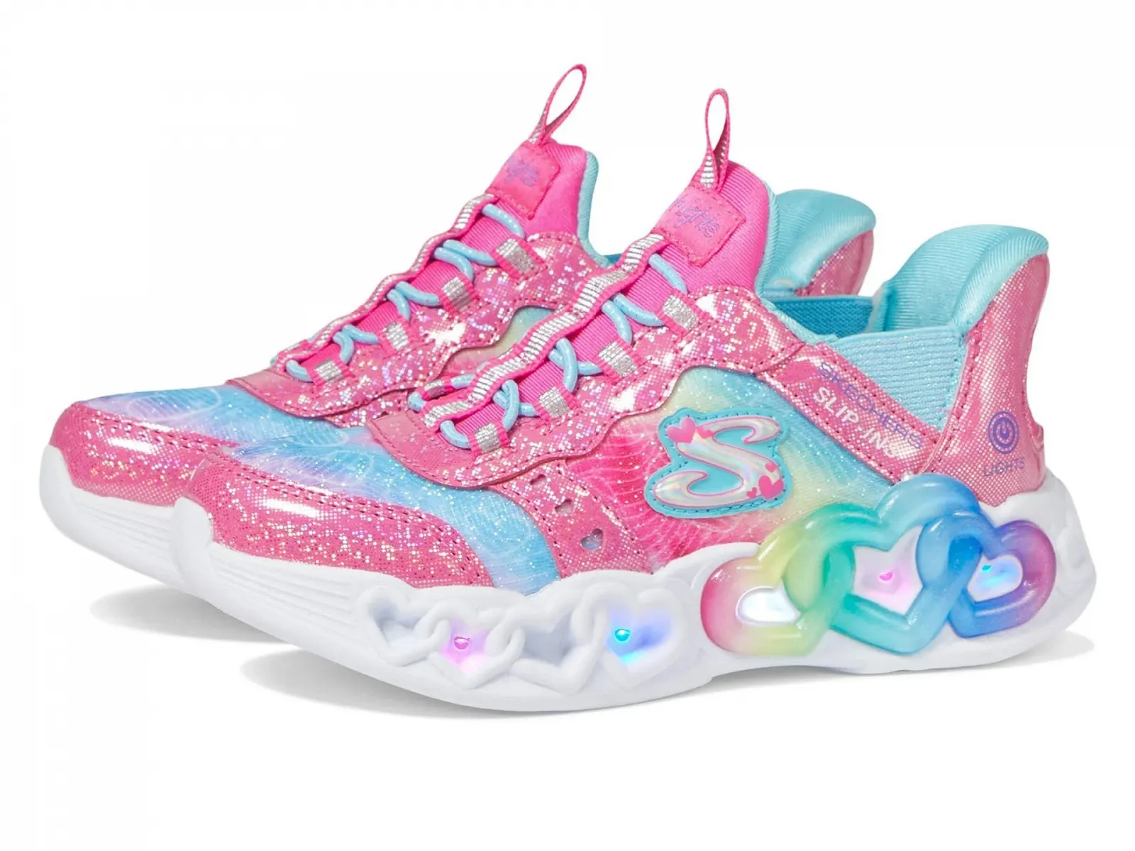 Кроссовки Skechers Infinite Heart Lights Eternal Shimmer для девочек, фото №1