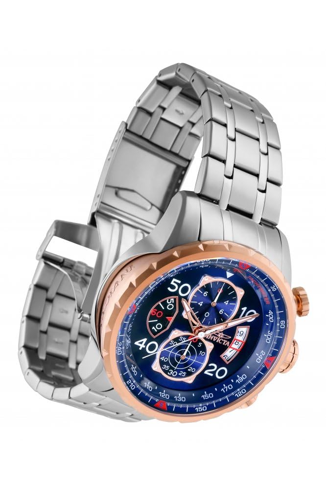Кварцовий чоловічий годинник Invicta Aviator з нержавіючої сталі - 48 мм, фото №2